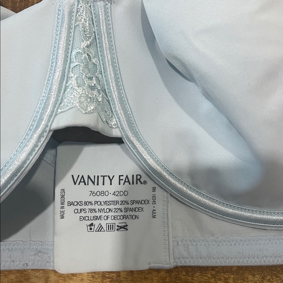 Vanity Fair Women's Bras - Bundle Soft Pink and Light Blue size 42DD - Picture 5 of 8